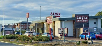 Drive thru in built up area