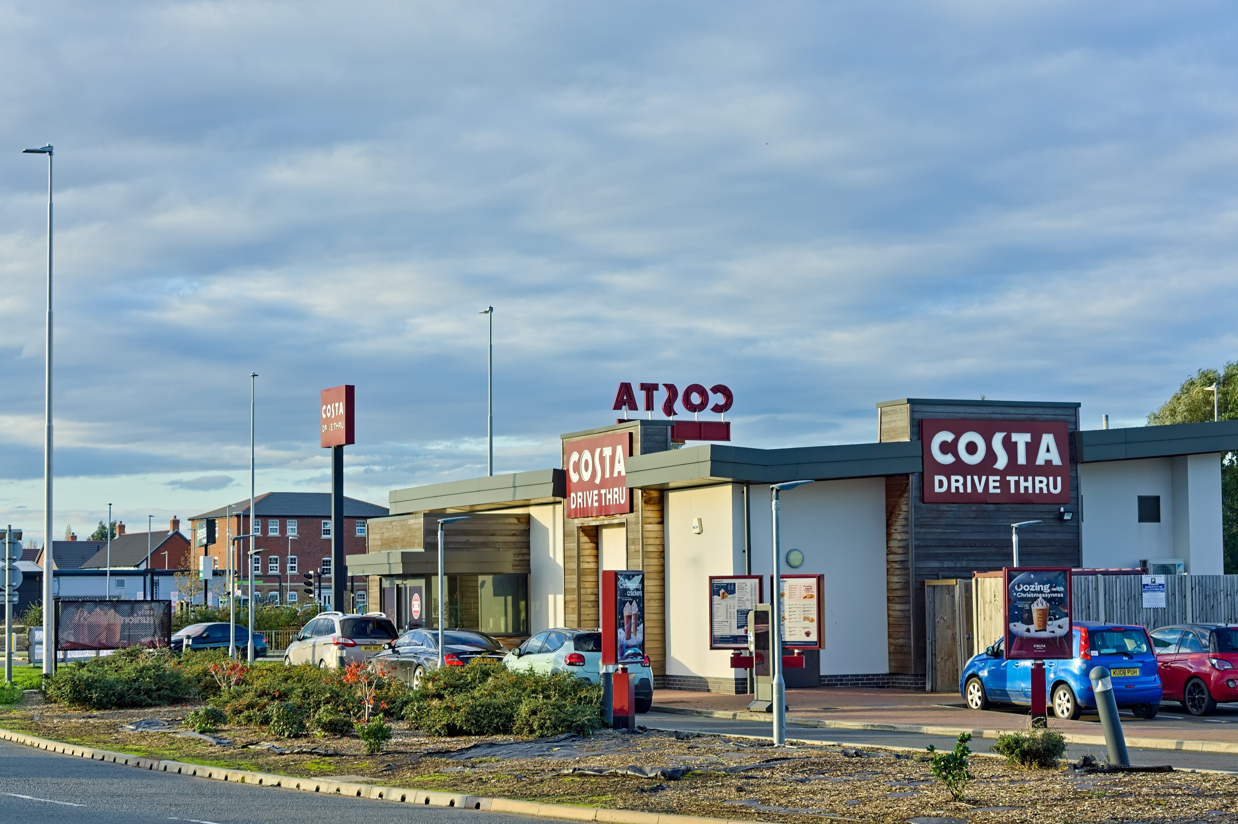 Drive thru in built up area